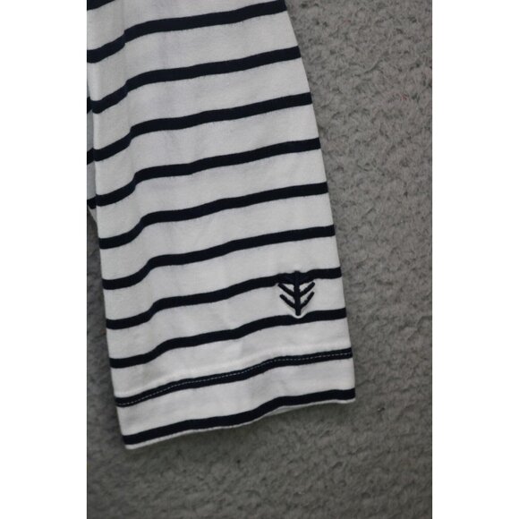 Coolibar-UPF 50+ 3/4 Sleeve Striped Nautical Dress-Medium-Preppy - Picture 4 of 12